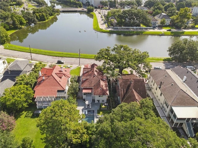 1455 Moss St, New Orleans, LA 70119 - aerial view of residential area featuring a large body of water