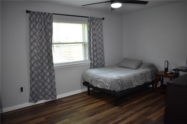 14 Platt St, Kenner, LA 70065 - bedroom with wood finished floors and ceiling fan