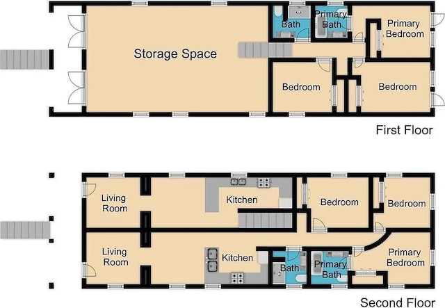 1039-41 Poland Ave, New Orleans, LA 70117 - view of room layout