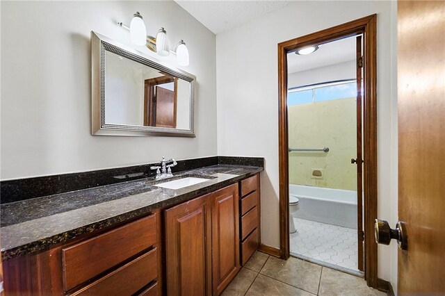 905 Rue Rochelle, Slidell, LA 70458 - bathroom with vanity, tile patterned flooring, and  shower combination