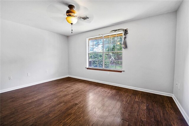 905 Rue Rochelle, Slidell, LA 70458 - empty room with wood finished floors and ceiling fan