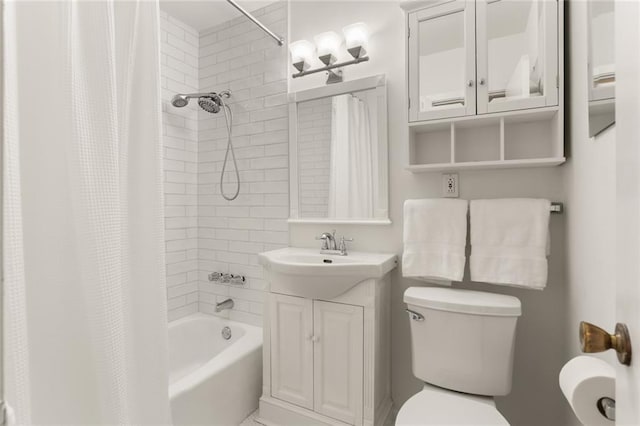4720 Sheridan Ave, Metairie, LA 70002 - bathroom featuring shower / bathtub combination with curtain and vanity