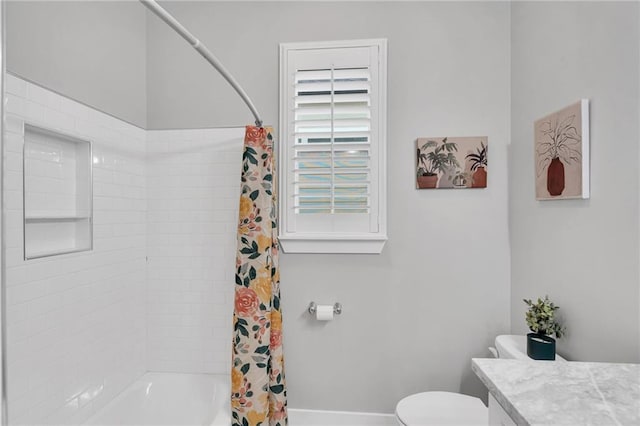5756 Warrington Dr, New Orleans, LA 70122 - full bathroom featuring vanity and shower / bath combo