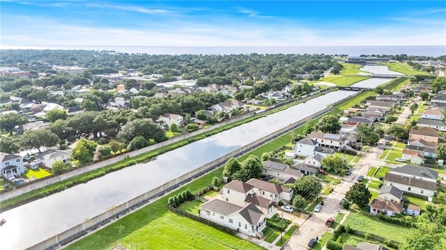 5756 Warrington Dr, New Orleans, LA 70122 - aerial view of property and surrounding area with a nearby body of water and nearby suburban area