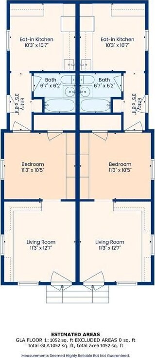 720 Port St, New Orleans, LA 70117 - view of room layout