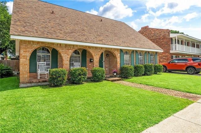 3540 Silver Maple Ct, New Orleans, LA 70131 - view of front of home featuring a porch, roof with shingles, and brick siding