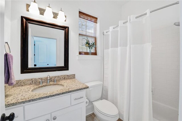 225 Chateau Papillon, Mandeville, LA 70471 - bathroom featuring vanity and shower / bath combo