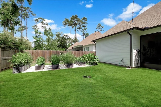 225 Chateau Papillon, Mandeville, LA 70471 - view of yard with a vegetable garden