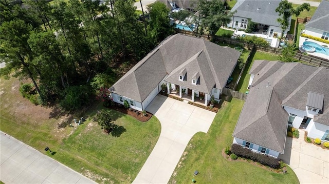 225 Chateau Papillon, Mandeville, LA 70471 - aerial view of residential area