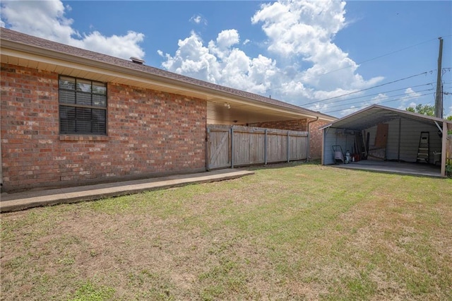 122 Warwick St, La Place, LA 70068 - view of yard with a detached carport
