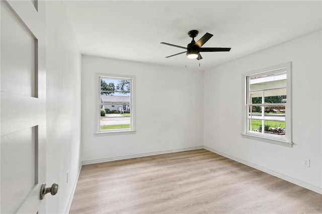 300 Florida St, River Ridge, LA 70123 - empty room featuring light wood-style flooring and ceiling fan
