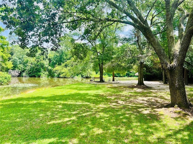 14 Riverbend Ln, Covington, LA 70433 - view of grassy yard with a water view
