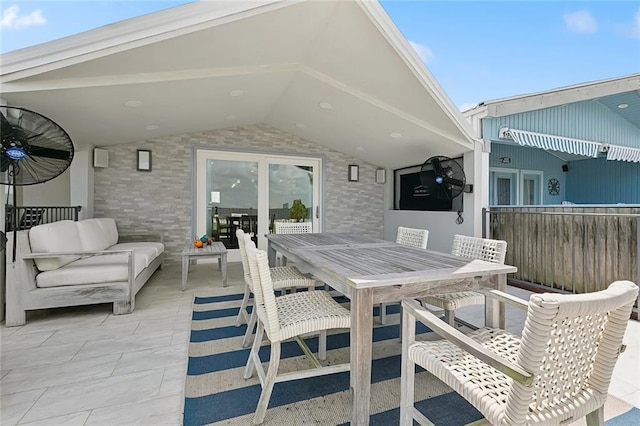 7720 Breakwater Dr, New Orleans, LA 70124 - view of patio / terrace featuring outdoor dining area and an outdoor hangout area
