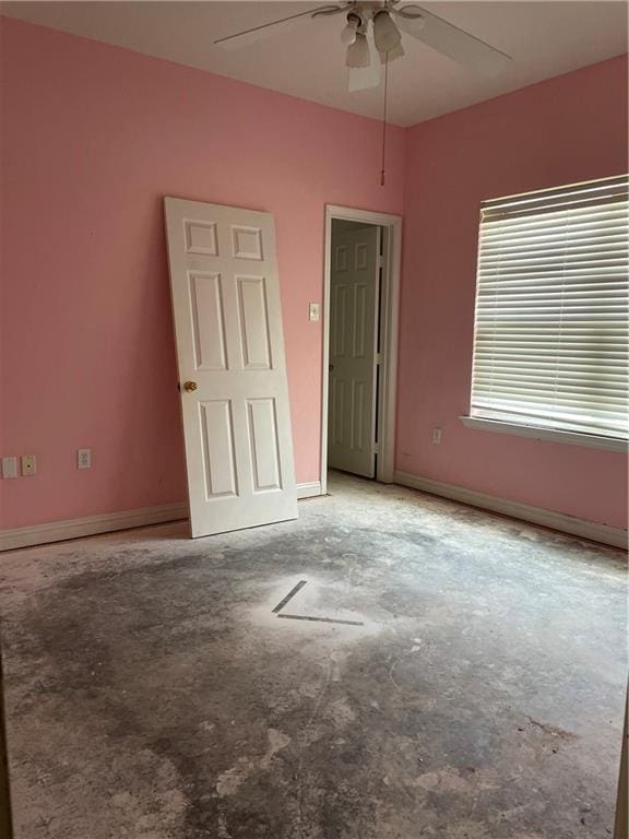 2143 Summertree Dr, Slidell, LA 70460 - unfurnished room with ceiling fan and concrete floors