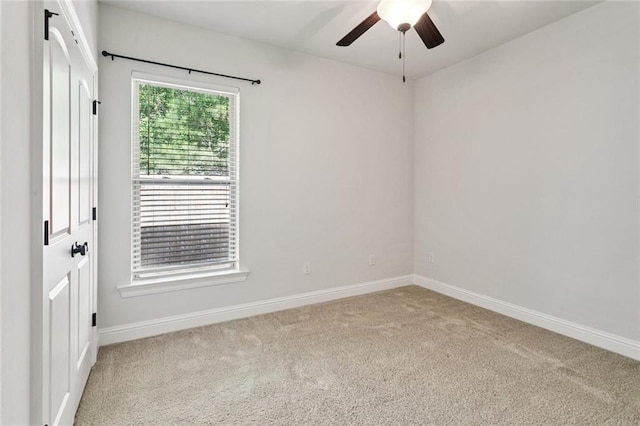 386 Knollwood Ln, Slidell, LA 70458 - carpeted spare room featuring ceiling fan and baseboards