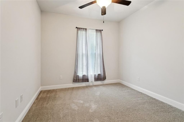 386 Knollwood Ln, Slidell, LA 70458 - spare room featuring a ceiling fan and carpet flooring