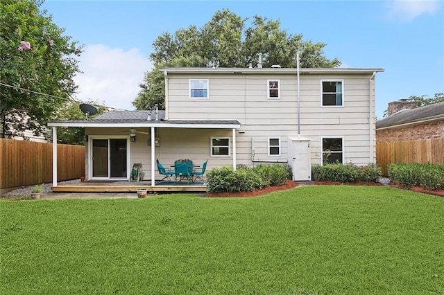 5237 Meadowdale St, Metairie, LA 70006 - rear view of house with a fenced backyard