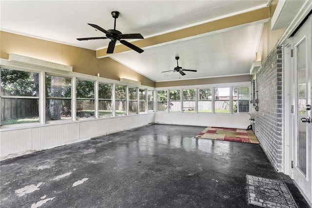 4046 Riviera Dr, Slidell, LA 70458 - unfurnished sunroom with a ceiling fan