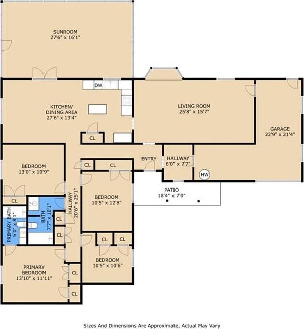 4046 Riviera Dr, Slidell, LA 70458 - view of property floor plan