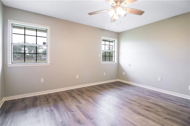 2137 Carmel Valley Dr, La Place, LA 70068 - empty room featuring wood finished floors and a ceiling fan