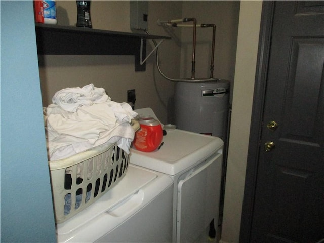 9025 Hickory St, New Orleans, LA 70118 - washroom with independent washer and dryer and electric panel