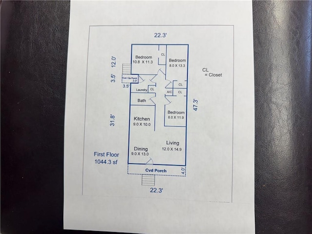 9025 Hickory St, New Orleans, LA 70118 - view of floor plan / room layout