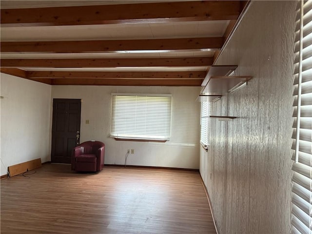 490 Lions St, Jefferson, LA 70121 - unfurnished room with wood finished floors and beamed ceiling