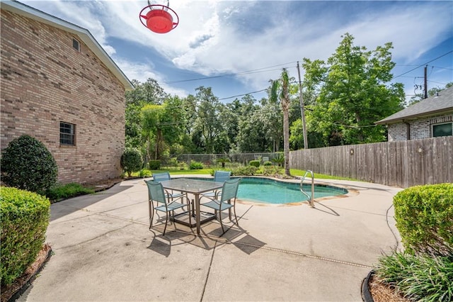 119 Gondrella Dr, Belle Chasse, LA 70037 - view of pool with a fenced backyard and a patio area