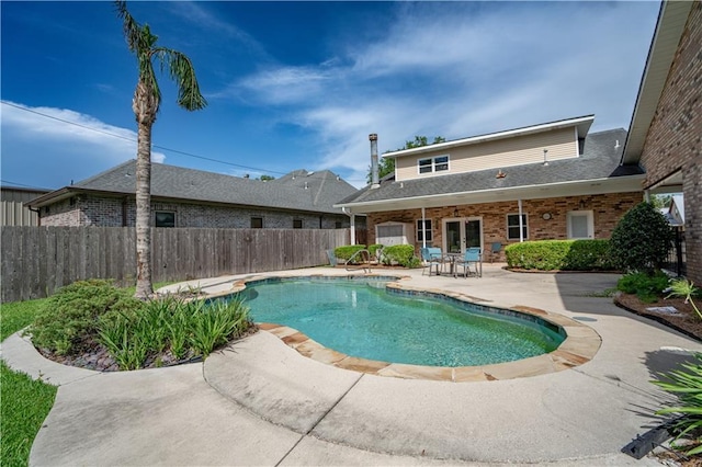 119 Gondrella Dr, Belle Chasse, LA 70037 - view of swimming pool with a patio area and a fenced backyard