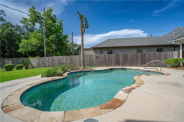 119 Gondrella Dr, Belle Chasse, LA 70037 - view of swimming pool featuring a fenced backyard and a patio