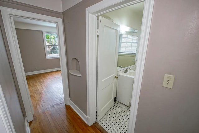 157 Gruner Rd, Metairie, LA 70001 - bathroom featuring wood finished floors and vanity