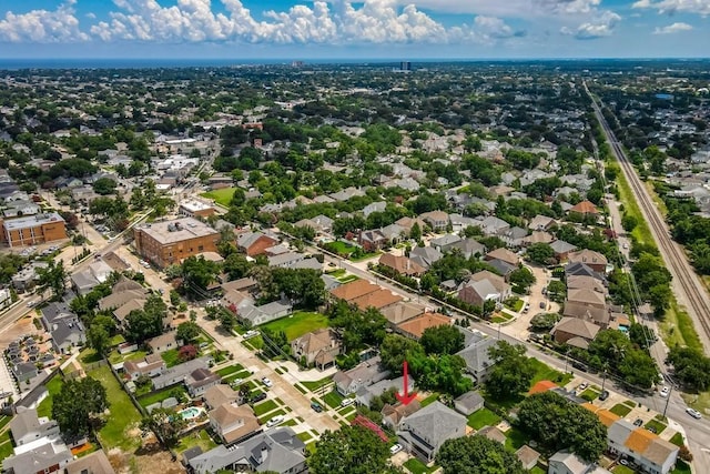 157 Gruner Rd, Metairie, LA 70001 - aerial view of property and surrounding area with nearby suburban area