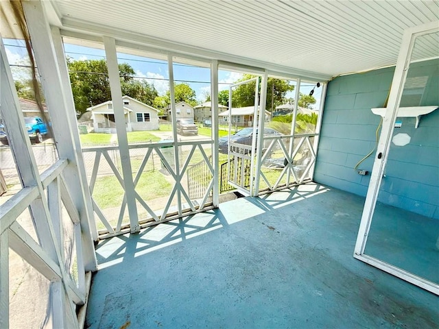 632 Eiseman St, Marrero, LA 70072 - unfurnished sunroom featuring a residential view