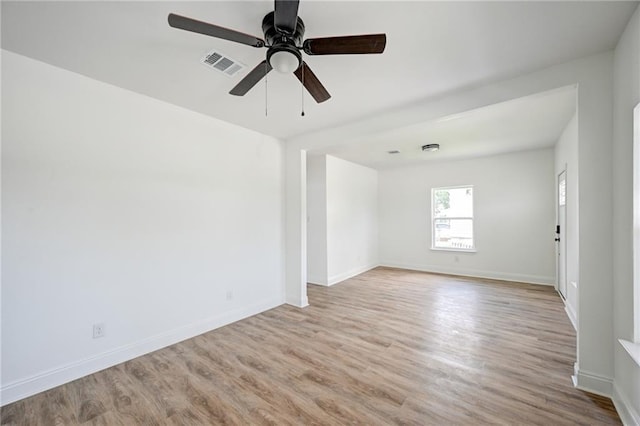 9126 Dixon St, New Orleans, LA 70118 - spare room featuring ceiling fan and wood finished floors