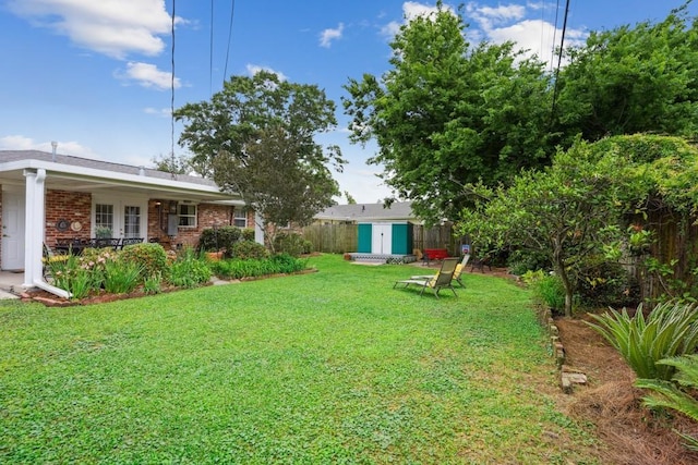 4320 Academy Dr, Metairie, LA 70003 - view of yard featuring a shed