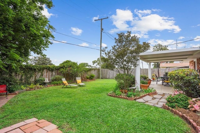 4320 Academy Dr, Metairie, LA 70003 - fenced backyard with a patio area