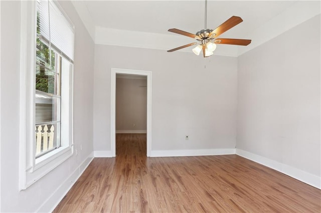 81214 Eliza St, New Orleans, LA 70114 - unfurnished room with ceiling fan and light wood-style floors