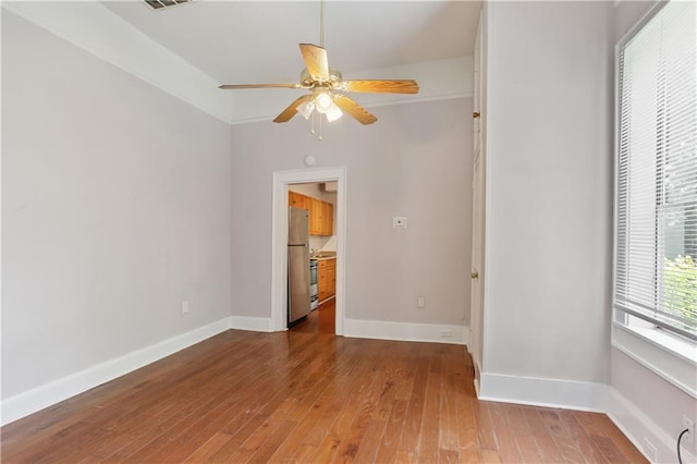 81214 Eliza St, New Orleans, LA 70114 - unfurnished room featuring ceiling fan and hardwood / wood-style flooring