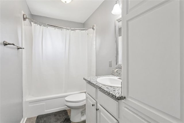 128 Hollow Rock Ct, Slidell, LA 70461 - full bathroom with vanity, shower / bathtub combination with curtain, and tile patterned flooring