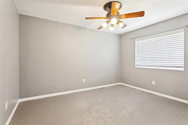 128 Hollow Rock Ct, Slidell, LA 70461 - carpeted empty room featuring a ceiling fan and baseboards
