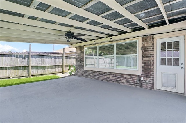 128 Hollow Rock Ct, Slidell, LA 70461 - view of patio featuring ceiling fan