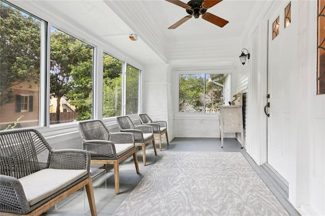 1338 Fern St, New Orleans, LA 70118 - sunroom / solarium with ceiling fan