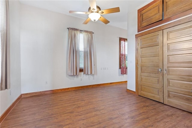 805 Ave A, Marrero, LA 70072 - unfurnished bedroom with wood finished floors and ceiling fan