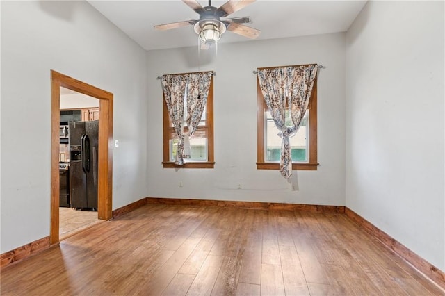 805 Ave A, Marrero, LA 70072 - empty room featuring wood-type flooring and a ceiling fan