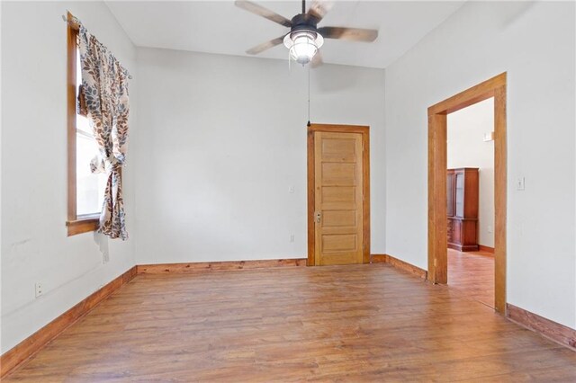 805 Ave A, Marrero, LA 70072 - empty room featuring wood finished floors and a ceiling fan