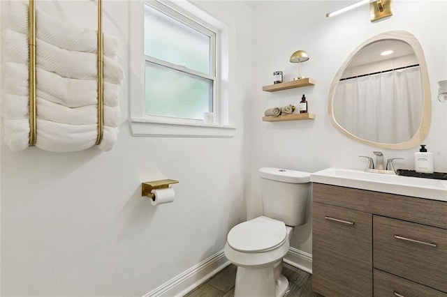 2900 Somerset Dr, New Orleans, LA 70131 - bathroom with vanity and wood finished floors