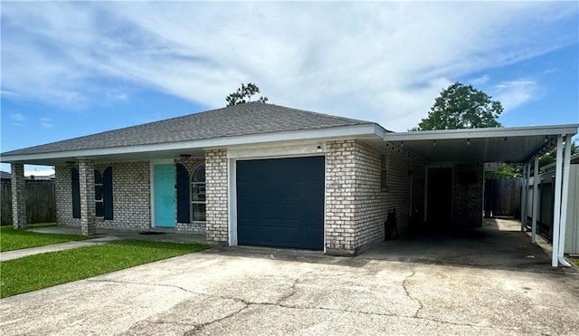3509 Decomine Dr, Chalmette, LA 70043 - view of front of house with driveway, brick siding, and an attached garage