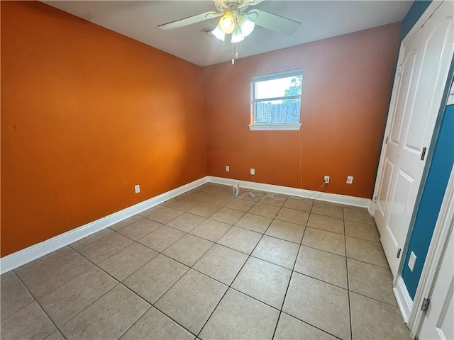 3509 Decomine Dr, Chalmette, LA 70043 - unfurnished room with ceiling fan and light tile patterned floors