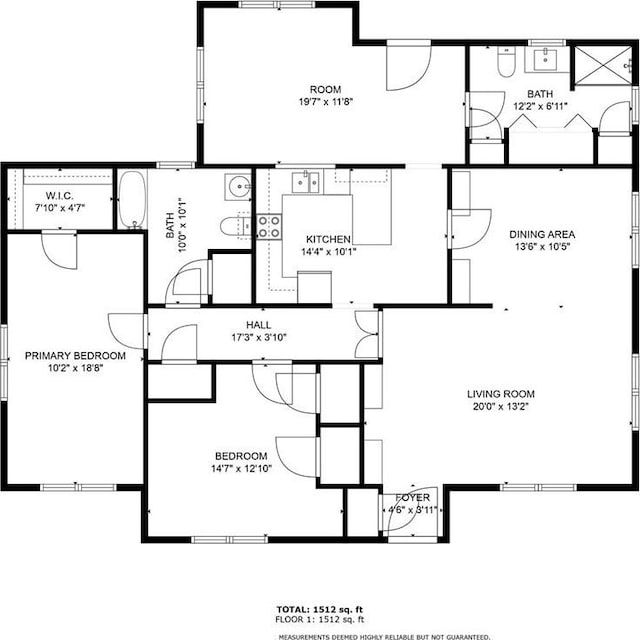 53 Beverly Garden Dr, Metairie, LA 70001 - view of floor plan / room layout