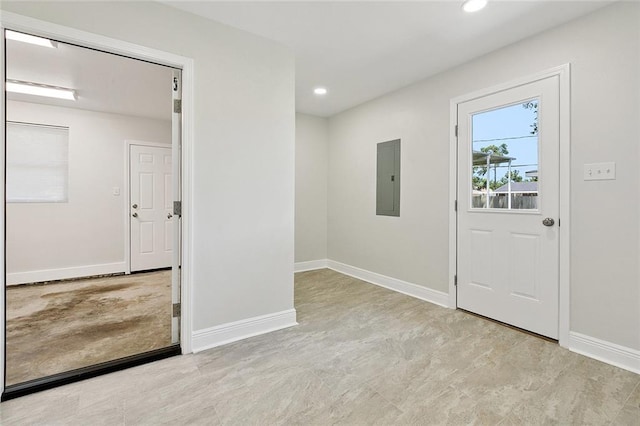 20 Bernice Dr, Luling, LA 70070 - foyer entrance with electric panel and recessed lighting